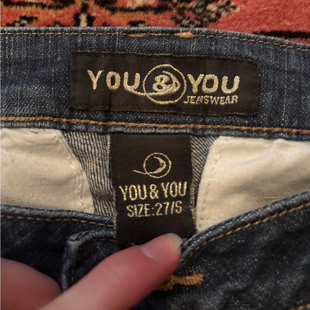 You & You Low Rise Flair Dark Wash Jean - Picture 3 of 9